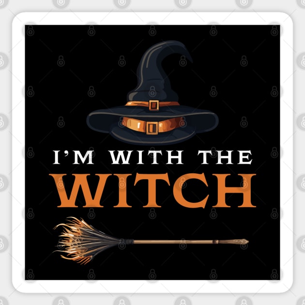 I'm With The Witch Sticker by PaulJus